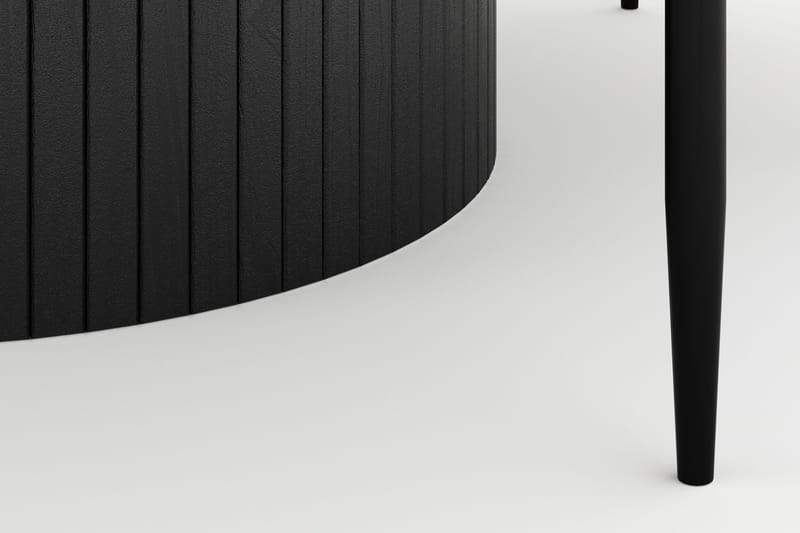 Kopparbo Runt Stort Matbord 180 cm med 4 Sawako Stolar - Svart - Möbler - Matplats - Matgrupp & matbord med stolar