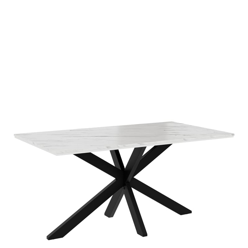 Kovrel Matbord 160 Rektangulär - Svart/Vit - Möbler - Matplats - Matbord & köksbord