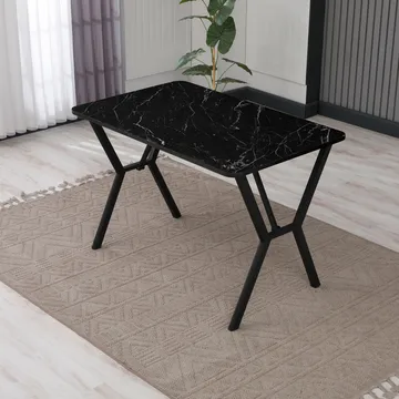 Krylor Matbord 110 cm Rektangulär - Svart - Möbler - Matplats - Matbord & köksbord