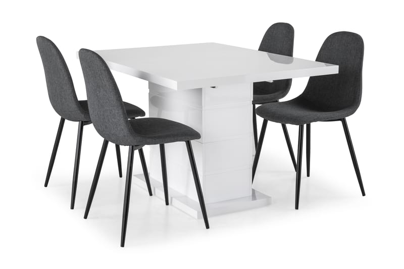 KULMBACH Bord Förlängningsbar 120 + 4 NIKOLAS Stol - Matgrupp & matbord med stolar