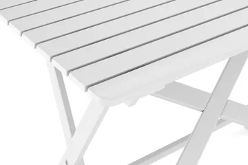 Landet Rektangulärt Matbord utomhus 118x70x74 cm i akacia trä - Vit - Utemöbler - Trädgårdsbord & Utebord - Matbord ute
