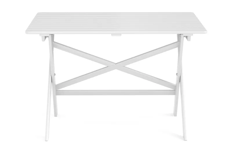 Landet Rektangulärt Matbord utomhus 118x70x74 cm i akacia trä - Vit - Utemöbler - Trädgårdsbord & Utebord - Matbord ute