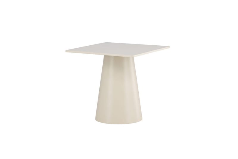 Lanzi Litet Kvadratiskt Matbord 80 cm med Trä- och Ekutseende, Beige