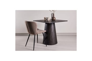 Lanzi Litet Kvadratiskt Matbord 80 cm med Trä- och Ekutseende - Brun - Möbler - Matplats - Matbord & köksbord