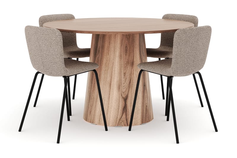 Lanzo Matbord 120 cm med 4 Katy Matstolar - Möbler - Matplats - Matgrupp & matbord med stolar