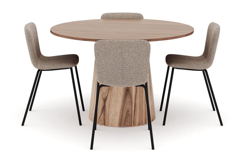 Lanzo Matbord 120 cm med 4 Katy Matstolar - Möbler - Matplats - Matgrupp & matbord med stolar