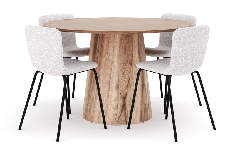 Lanzo Matbord 120 cm med 4 Katy Matstolar