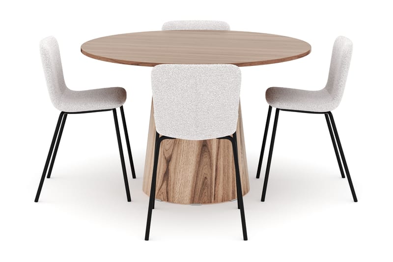 Lanzo Matbord 120 cm med 4 Katy Matstolar - Möbler - Matplats - Matgrupp & matbord med stolar