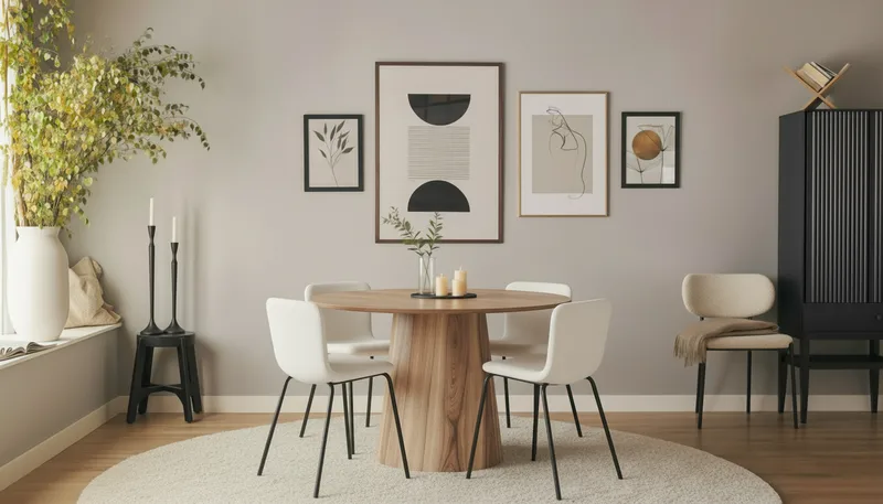 Lanzo Matbord 120 cm med 4 Katy Matstolar - Möbler - Matplats - Matgrupp & matbord med stolar