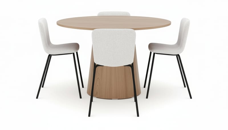 Lanzo Matbord 120 cm med 4 Katy Matstolar - Möbler - Matplats - Matgrupp & matbord med stolar