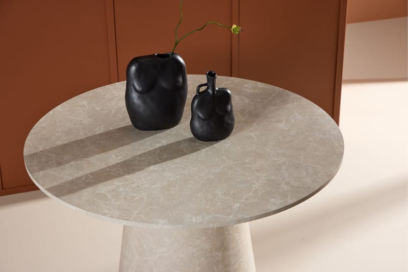 Lanzo Matbord 120 cm Rund - Beige - Möbler - Matplats - Matbord & köksbord