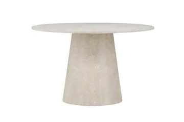 Lanzo Matbord 120 cm Rund - Beige - Möbler - Matplats - Matbord & köksbord