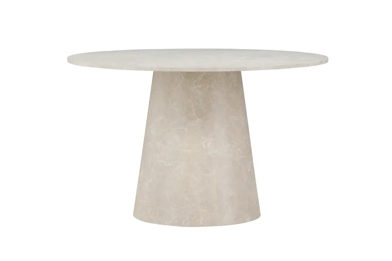 Lanzo Matbord 120 cm Rund - Beige - Möbler - Matplats - Matbord & köksbord