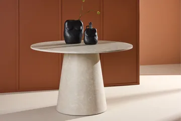Lanzo Matbord 120 cm Rund - Beige - Möbler - Matplats - Matbord & köksbord