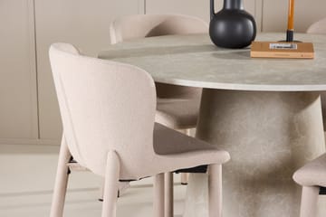 Lanzo Matbord 120 cm Rund med 4 Astoria Matstol - Möbler - Matplats - Matgrupp & matbord med stolar