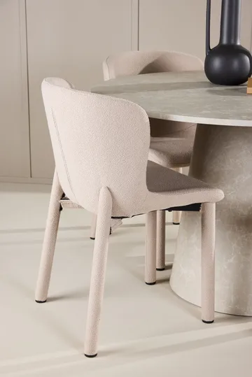 Lanzo Matbord 120 cm Rund med 4 Astoria Matstol - Möbler - Matplats - Matgrupp & matbord med stolar