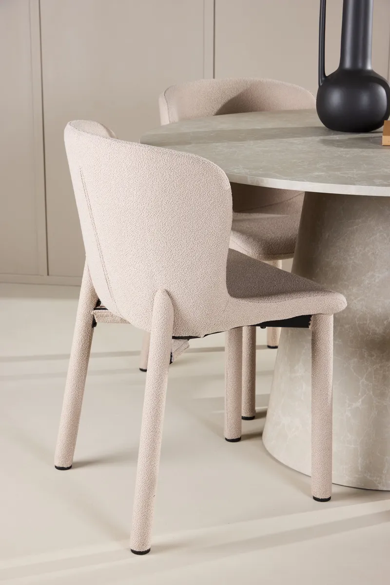 Lanzo Matbord 120 cm Rund med 4 Astoria Matstol - Möbler - Matplats - Matgrupp & matbord med stolar