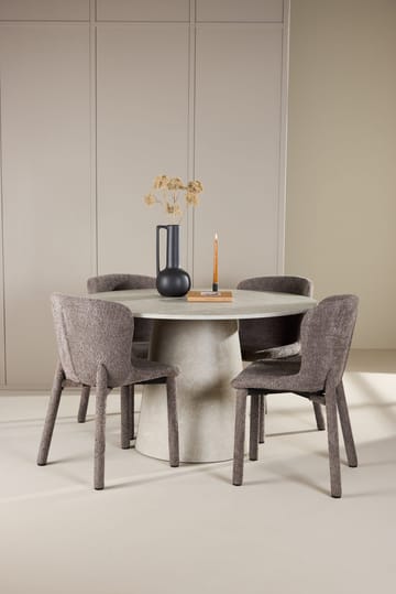 Lanzo Matbord 120 cm Rund med 4 Astoria Matstol - Möbler - Matplats - Matgrupp & matbord med stolar