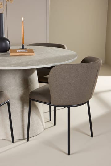 Lanzo Matbord 120 cm Rund med 4 Edina Matstol - Möbler - Matplats - Matgrupp & matbord med stolar