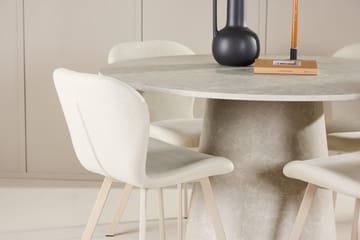 Lanzo Matbord 120 cm Rund med 4 Lilja Matstol - Möbler - Matplats - Matgrupp & matbord med stolar