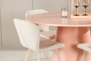 Lanzo Matbord 120 cm Rund med 4 Lilja Matstol - Möbler - Matplats - Matgrupp & matbord med stolar