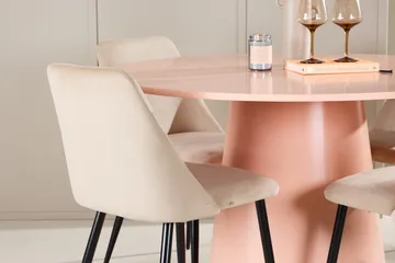 Lanzo Matbord 120 cm Rund med 4 Night Matstol - Möbler - Matplats - Matgrupp & matbord med stolar