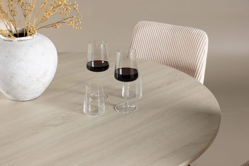 Lanzo Runt Matbord 120 cm med 4 Leone Matstol - Möbler - Matplats - Matgrupp & matbord med stolar
