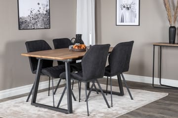 Leah Förlängningsbart Matbord med 4 st Sumoas Matstol - Möbler - Matplats - Matgrupp & matbord med stolar
