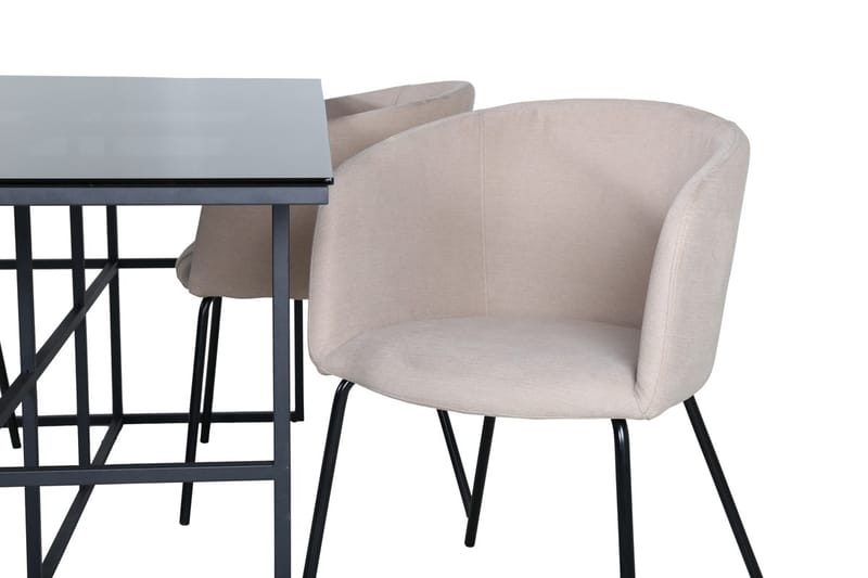 Leif Matbord 200 cm med 4 Berit Karmstol med Armstöd - Möbler - Matplats - Matgrupp & matbord med stolar