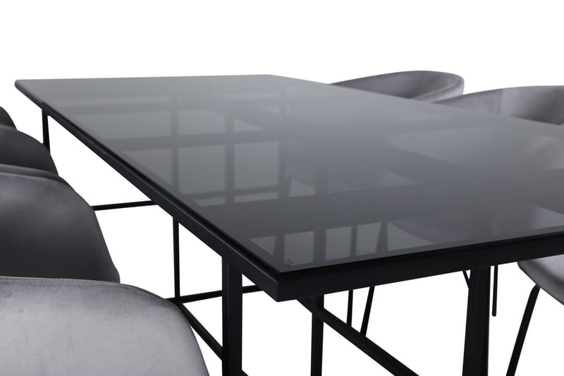 Leif Matbord 200 cm med 6 Berit Karmstol med Armstöd - Möbler - Matplats - Matgrupp & matbord med stolar