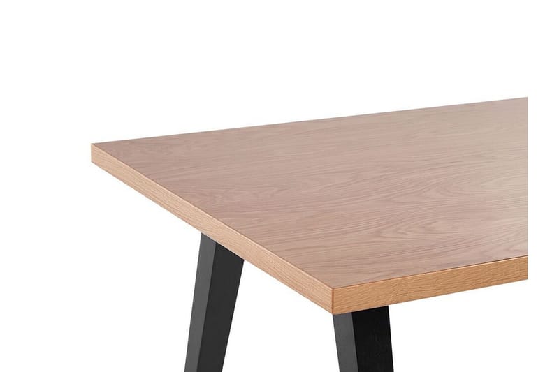 Lenister Matbord 90x150 cm - Ljusbrun/Svart - Möbler - Matplats - Matbord & köksbord