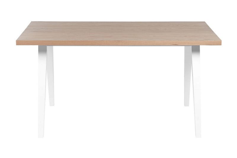 Lenister Matbord 90x150 cm - Vit/Ljusbrun - Möbler - Matplats - Matbord & köksbord