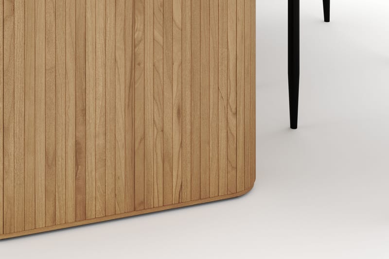LENOIR Ovalt Matbord 220 cm med 6 Sawako Stolar - Natur - Möbler - Matplats - Matgrupp & matbord med stolar