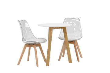 Leonora Matbord 65 cm med 2 Edvin Matstol - Möbler - Matplats - Matgrupp & matbord med stolar