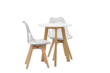 Leonora Matbord 65 cm med 2 Edvin Matstol - Möbler - Matplats - Matgrupp & matbord med stolar