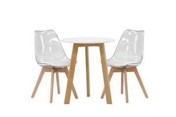 Leonora Matbord 65 cm med 2 Edvin Matstol - Möbler - Matplats - Matgrupp & matbord med stolar