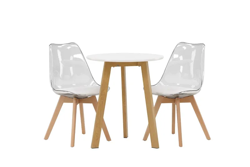 Leonora Matbord 65 cm med 2 Edvin Matstol - Möbler - Matplats - Matgrupp & matbord med stolar