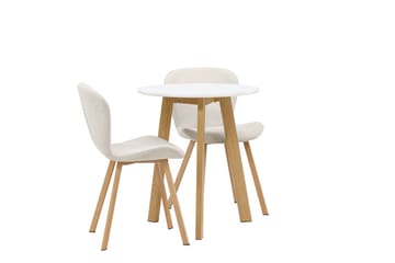 Leonora Matbord 65 cm med 2 Lilja Matstol - Möbler - Matplats - Matgrupp & matbord med stolar