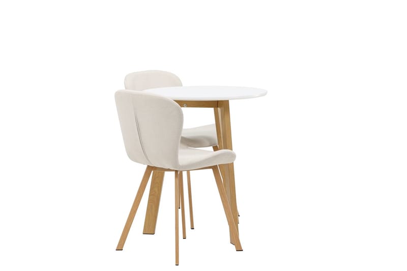 Leonora Matbord 65 cm med 2 Lilja Matstol - Möbler - Matplats - Matgrupp & matbord med stolar