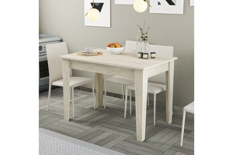 Levents Matbord 110 cm Rektangulär - Beige - Möbler - Matplats - Matbord & köksbord