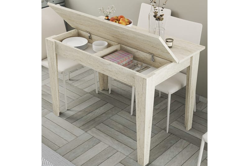 Levents Matbord 110 cm Rektangulär - Beige - Möbler - Matplats - Matbord & köksbord