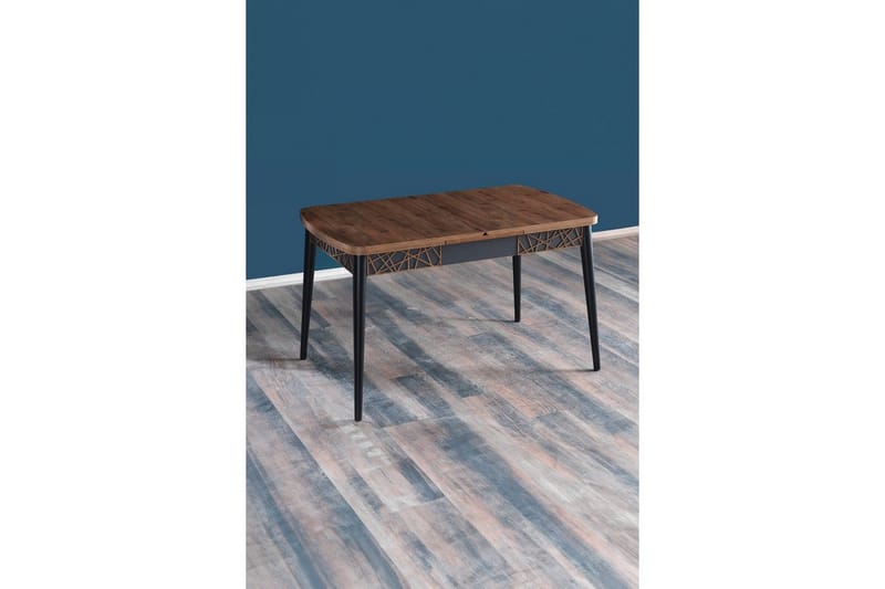 Liepene Matbord 170 cm Rektangulär - Valnöt/Svart - Möbler - Matplats - Matbord & köksbord
