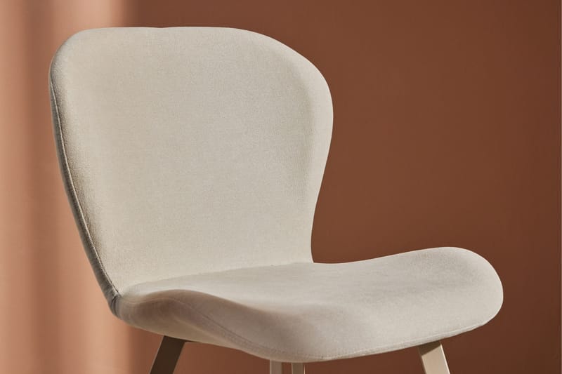Lilja Matstol i Tyg med Metallben - Beige - Möbler - Matplats - Matstol & köksstol