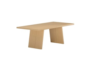 Logga Stort Rektangulärt Matbord 210 cm i Trä med Ekutseende - Beige - Möbler - Matplats - Matbord & köksbord