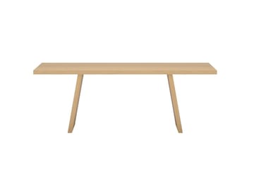Logga Stort Rektangulärt Matbord 210 cm i Trä med Ekutseende - Beige - Möbler - Matplats - Matbord & köksbord
