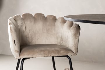 LOVERA Matgrupp  230 cm Oval Beige med 4 LIMHAMN Stolar - Möbler - Matplats - Matgrupp & matbord med stolar