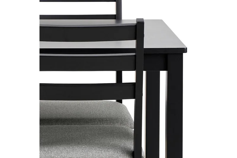 Lumino Matgrupp 110 cm + 4 st Matstolar - Svart - Möbler - Matplats - Matgrupp & matbord med stolar