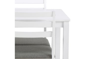 Lumino Matgrupp 110 cm + 4 st Matstolar - Vit - Möbler - Matplats - Matgrupp & matbord med stolar