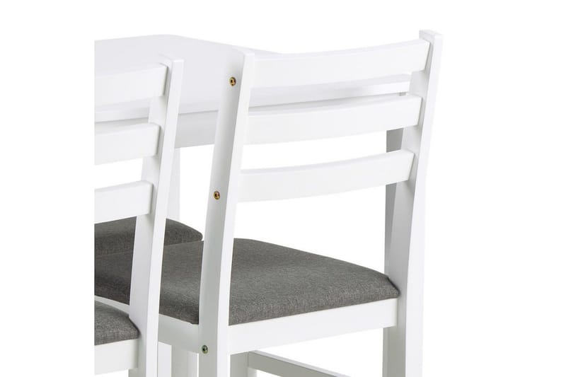 Lumino Matgrupp 110 cm + 4 st Matstolar - Vit - Möbler - Matplats - Matgrupp & matbord med stolar