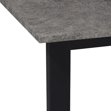 Luton Matbord 160x90 cm - Betonggrå och svart - Möbler - Matplats - Matbord & köksbord